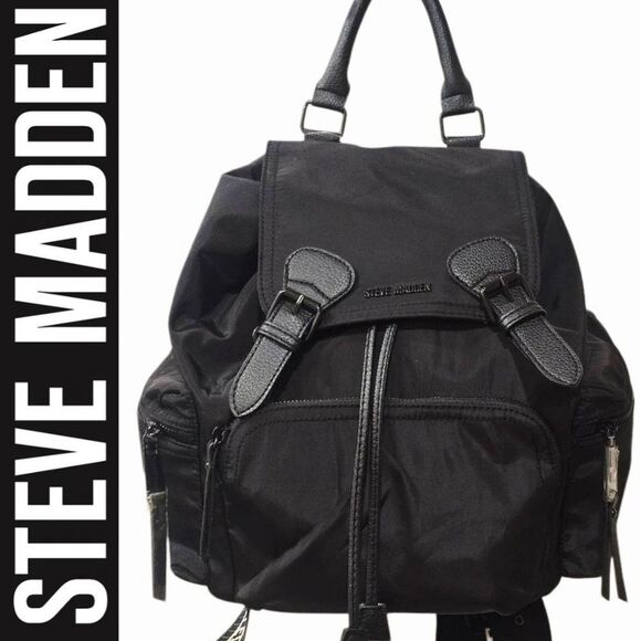 Steve Madden BSolly Backpack- Black/Black main image 6